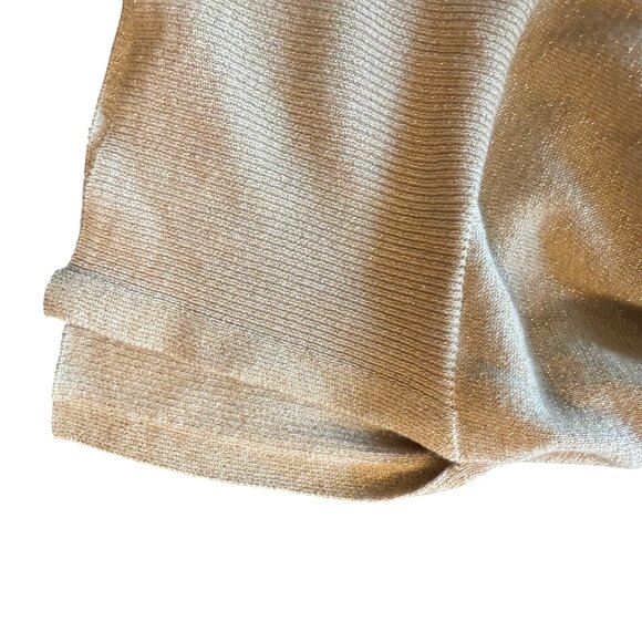 Michael Michael Kors Beige Long Sleeve Sweater With Button Accent Pockets Size X - Picture 7 of 8